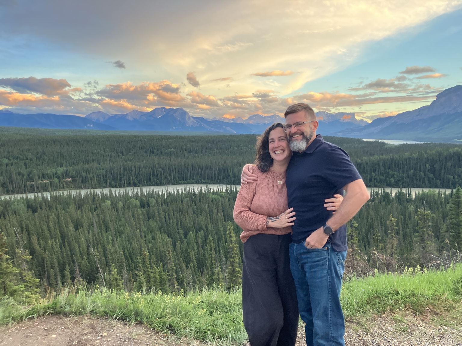 Ilana Grostern and Doran Smith together in the Canadian Rockies